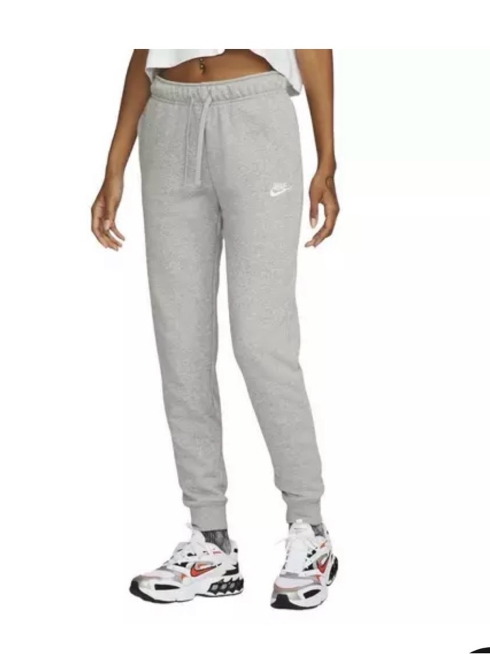 Nike Women's Light Gray Heather Jogger Pants